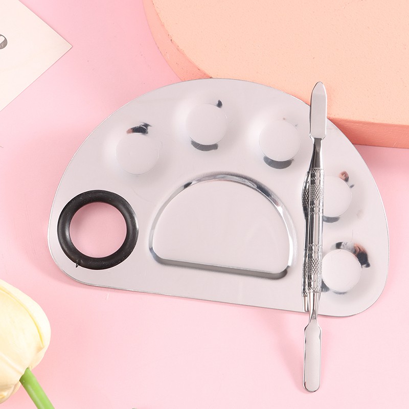 Makeup Mixer Nail Art Polish Mixing Plate Foundation Eyeshadow Mixer Palette