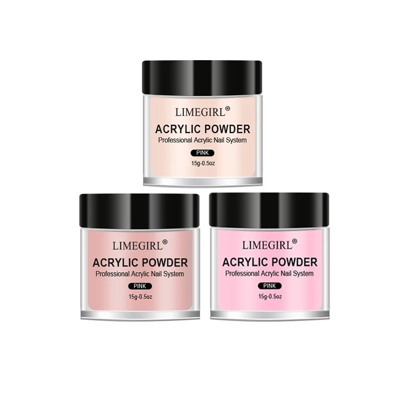 Acrylic Nail Powder & Liquid Kit 40ml Monomer 45ml Pink White Clear Set