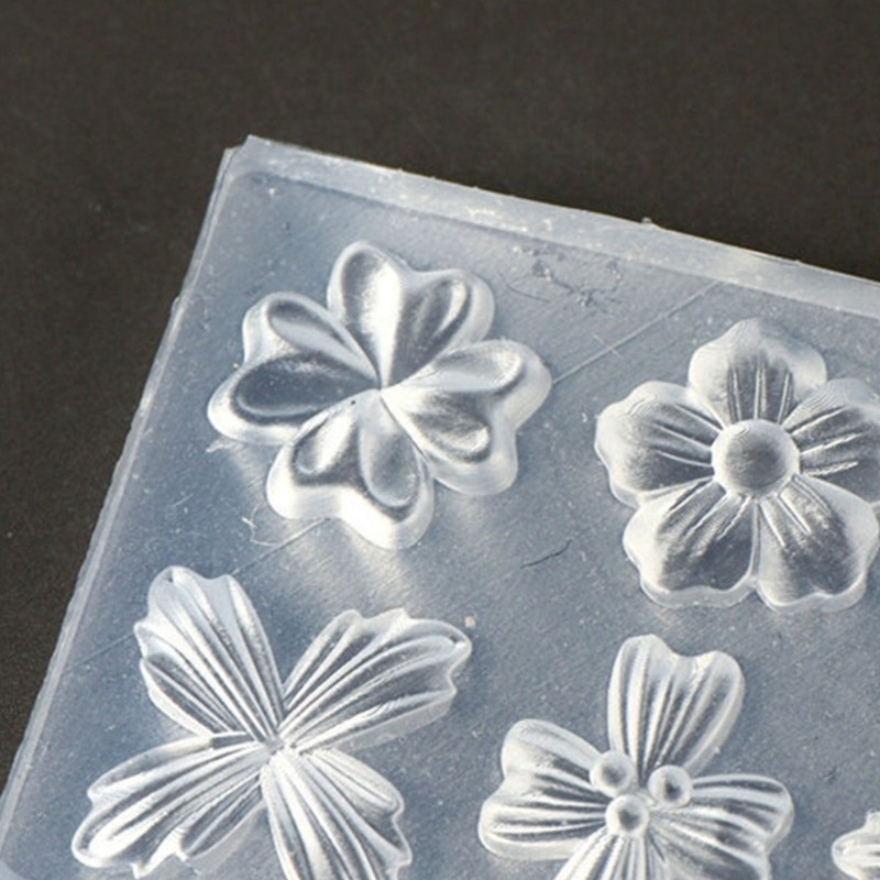 Flower Resin Nail Art Decorations Mold Silicone Nail Carving Mold Nail Art Tools