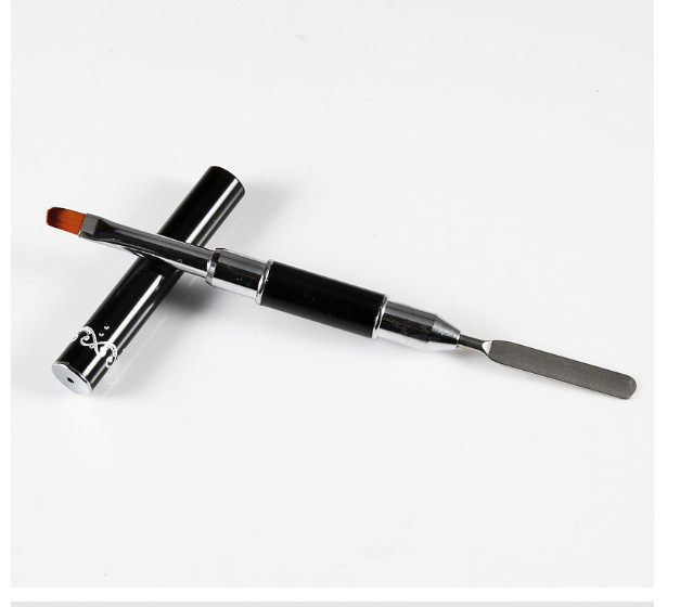 Double Head Nail Brush Pen UV Gel Carving Pen Brush Liquid Powder DIY