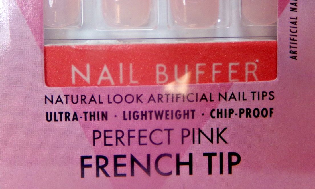 LA Colors Glossy Nails, Perfect Pink French GLUE-On Active Short Length