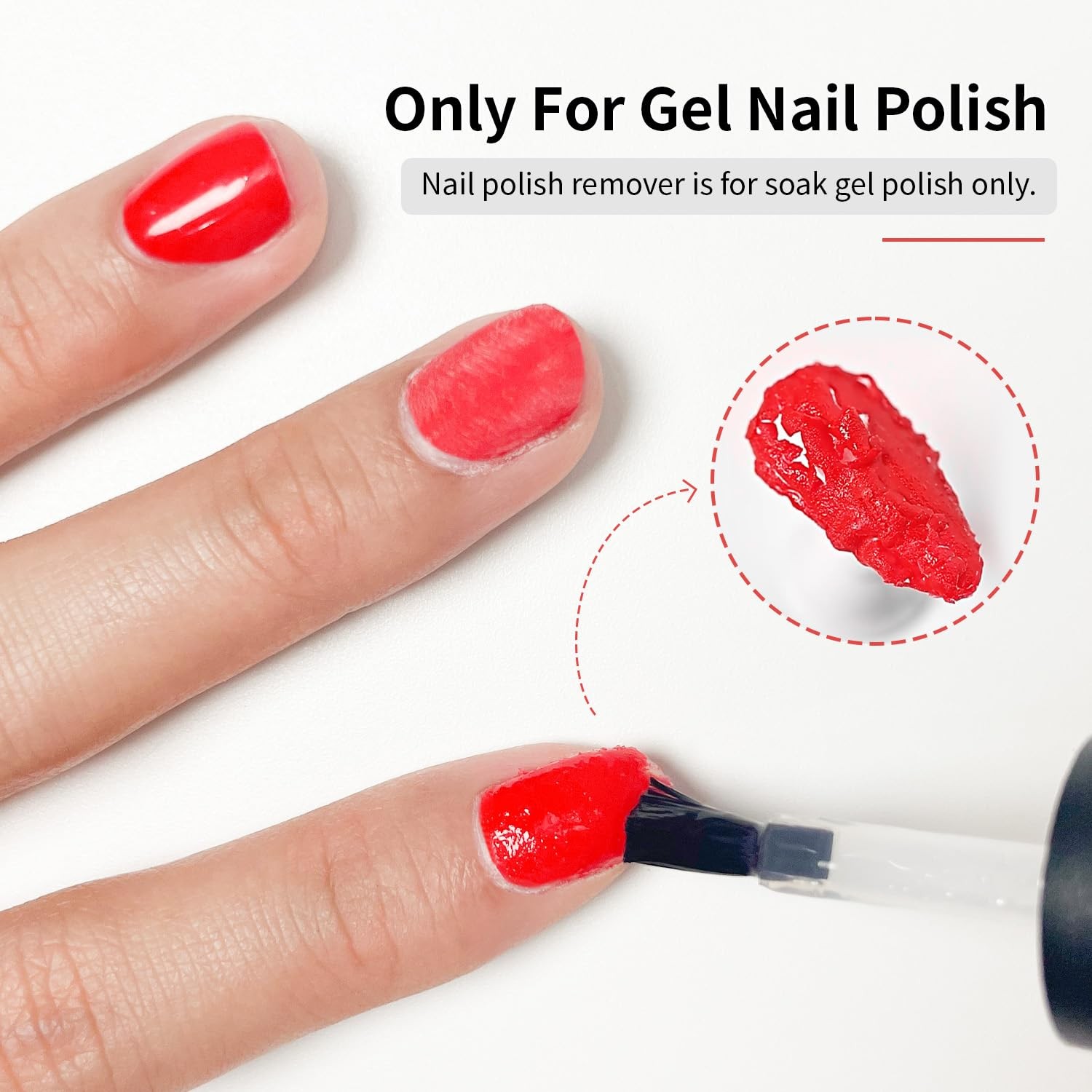 OPENLIVE 2 Bottles of 10ml Nail Gel Quick Remover, 0.17 Fl Oz (Pack 2), 3A