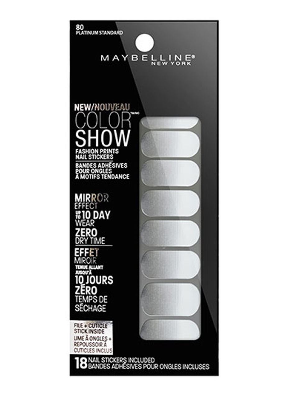 Maybelline Color Show Fashion Prints Nail Stickers Nail Stickers – 2 pk of 18