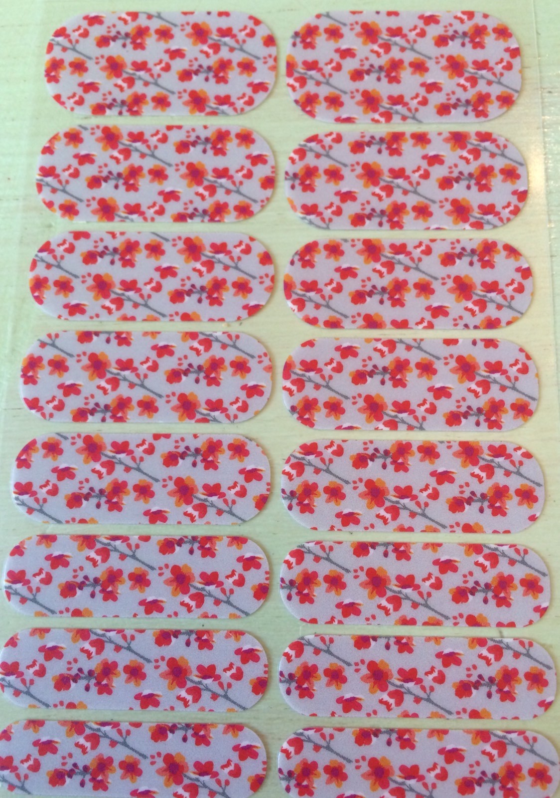 Jamberry Nail Wraps 2 Full Sheets Granite & Cherry Blossom Style Box Exclusive