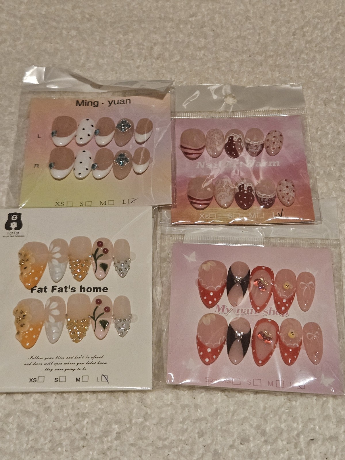 Press On Nail Bundle Large Size 10 Sets