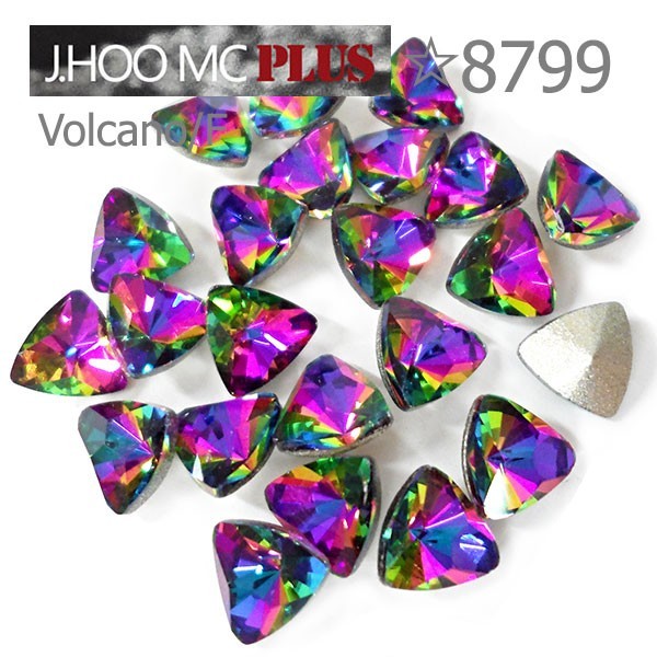 J.HOO Crystal 8799 Trillion V-Cut Fancy Rhinestones 6.1x6mm Nail Art (10pcs)