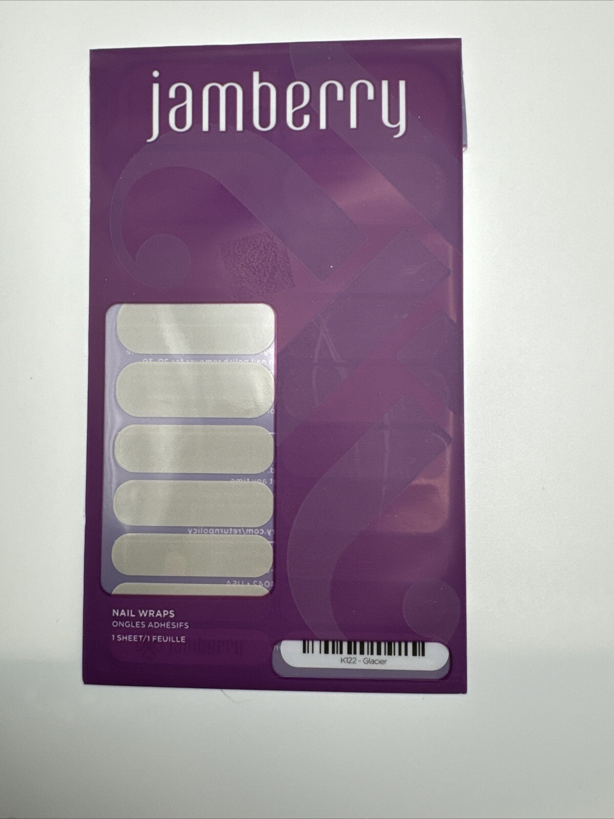 Jamberry Nail Wraps Glacier Full Sheet (gray Solid)