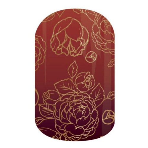 Jamberry Nail Wrap ~ FULL or HALF SHEET ~ AUTUMN ROMANCE Rare Valentine Ombre