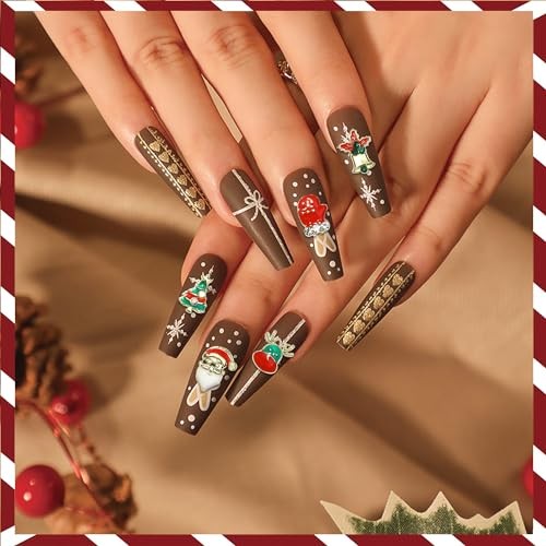 1 Box 30pcs 3D Nail Art Christmas Charms for Nails Christmas Charms KIT1