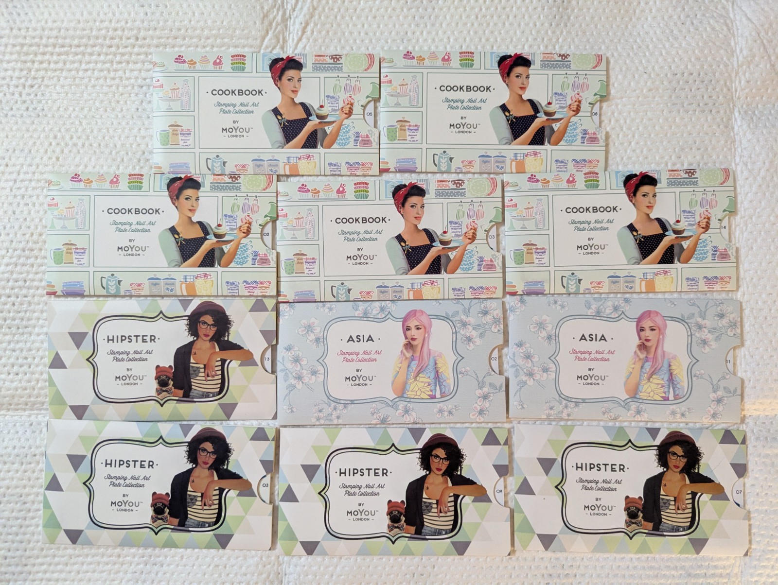 Nail Stamping Plates Destash Large Lot 11 x Moyou Nail Stamping Plates Rare
