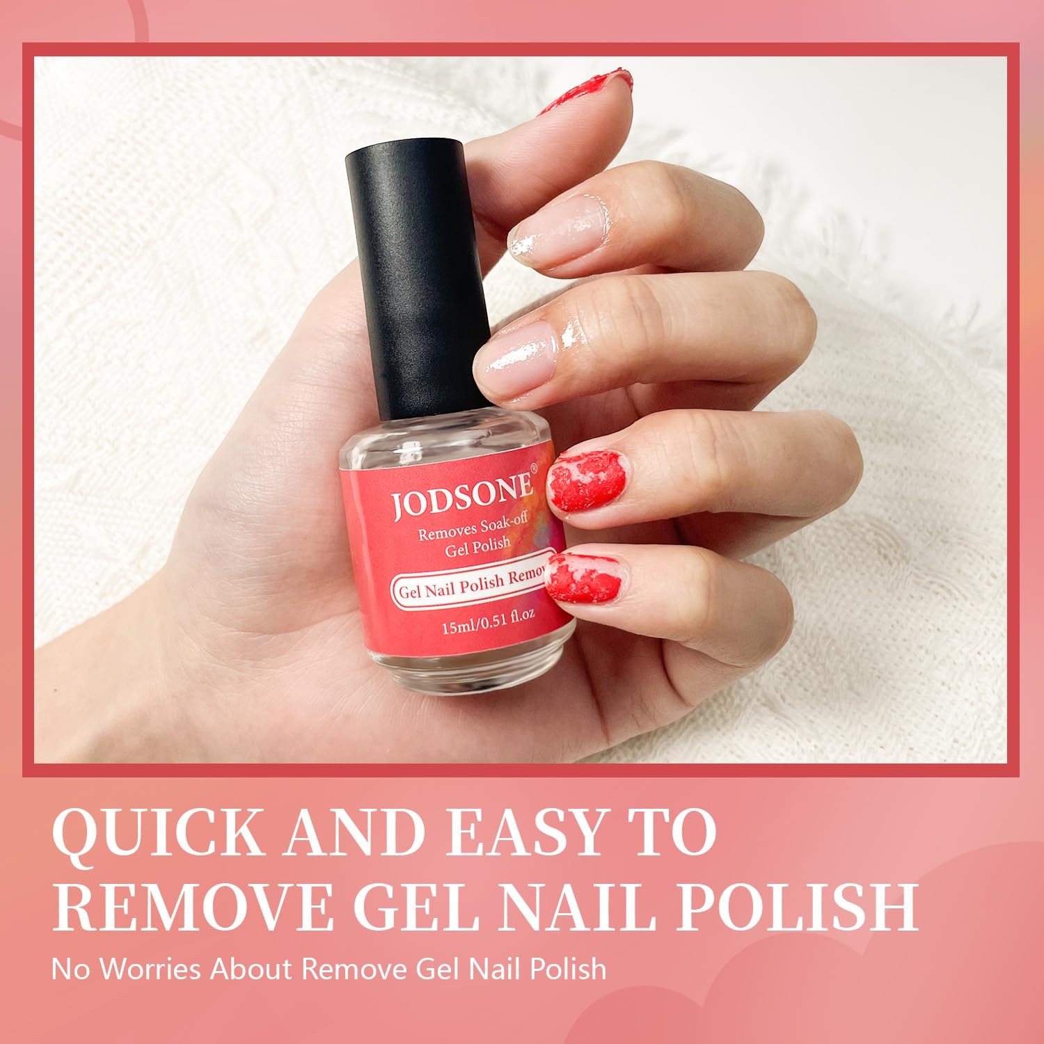 JODSONE 15ML Gel Nail Polish Remover No Need 0.51 Fl Oz (Pack of 1), A06