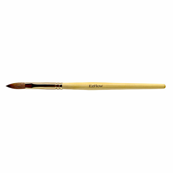 EzFlow Acrylic Nail Brush Grand Artist Oval with brush cover #60346