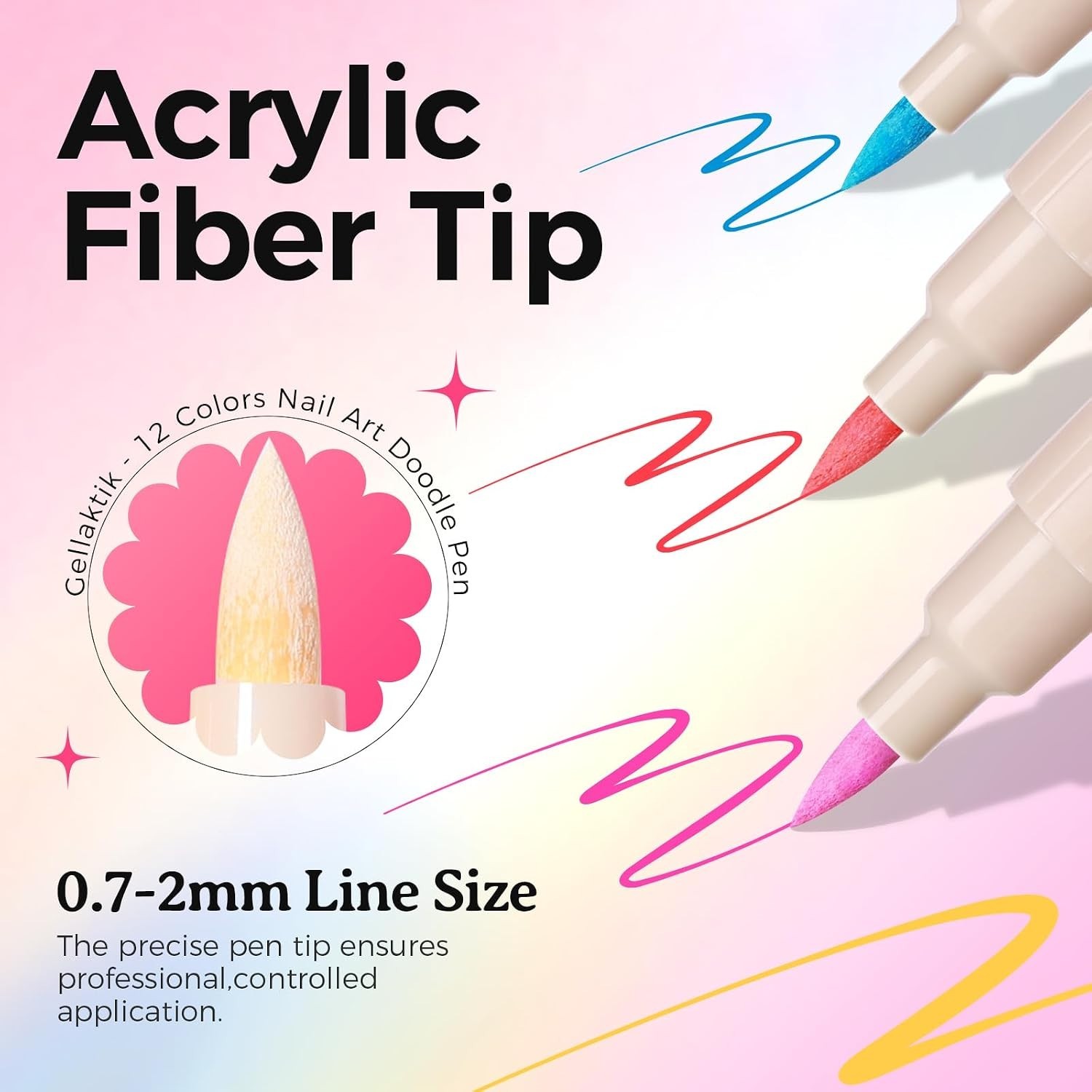 Long-Lasting Waterproof Nail Art Pens – Perfect for Creative Nail Designs