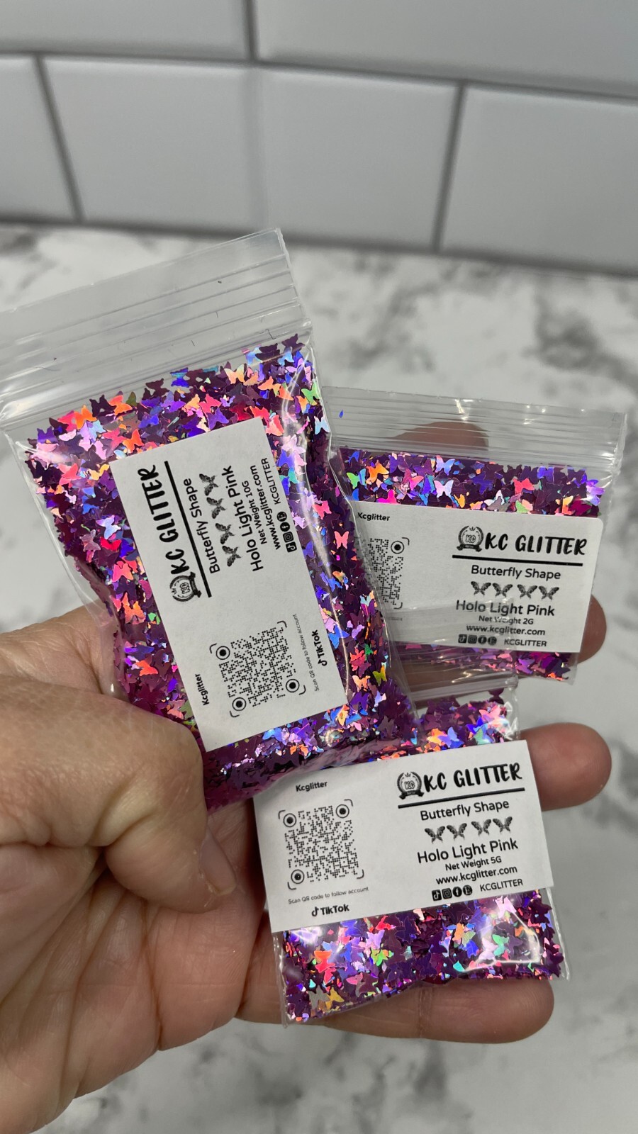 Solvent Resistant BUTTERFLY shape Glitter U Choose Color Nail Art Face Crafts