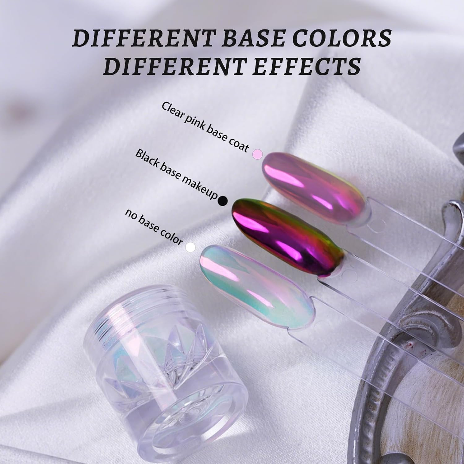 Chrome Nail Powder | Glazed Donut Mirror Effect Holographic Pigment | Profession