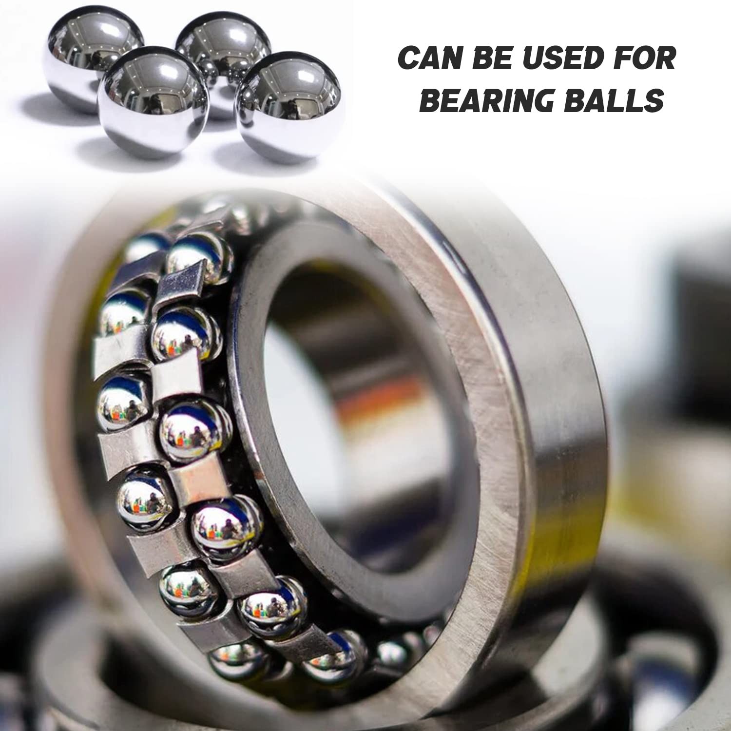50 PCS 10mm Precision Solid Carbon Steel Ball Bearings Loose Balls Core