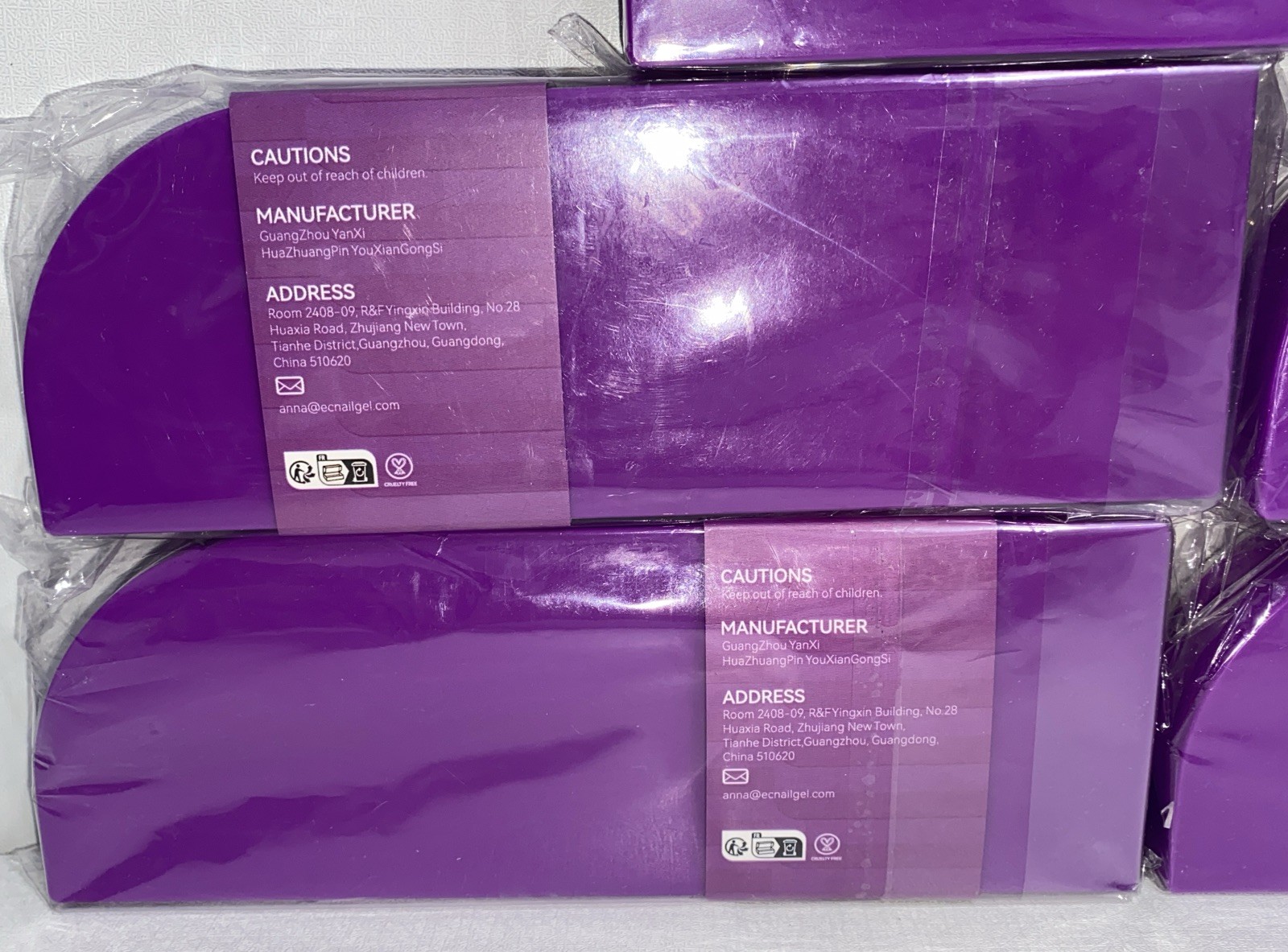 Lot Of 5-Boxes Gelike ECSoft Gel Nail Tips Extra Short Square /Damaged Packaging