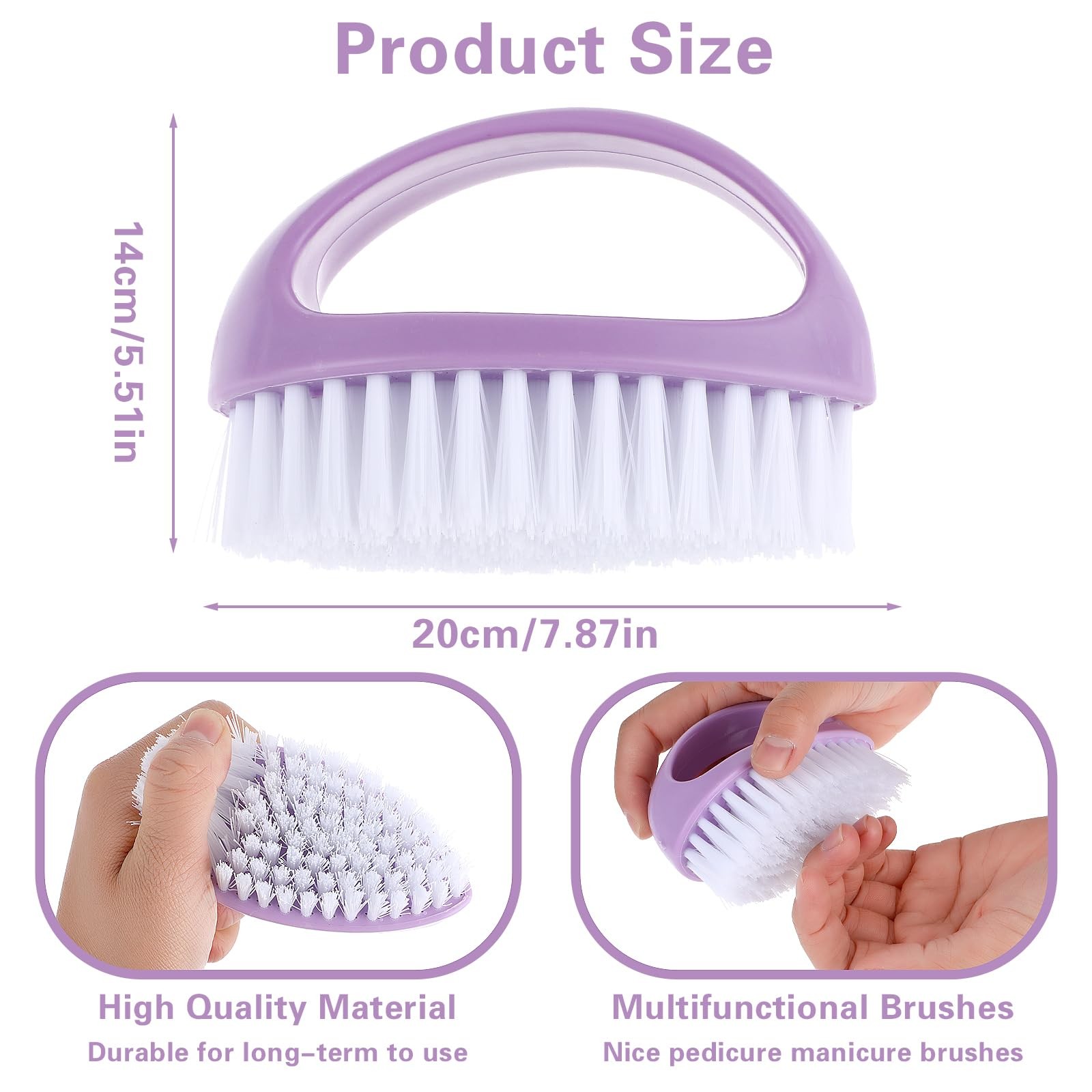 Cobee 2 Pack Hand Nail Brush for Cleaning Fingernails Durable Stiff Bristles …