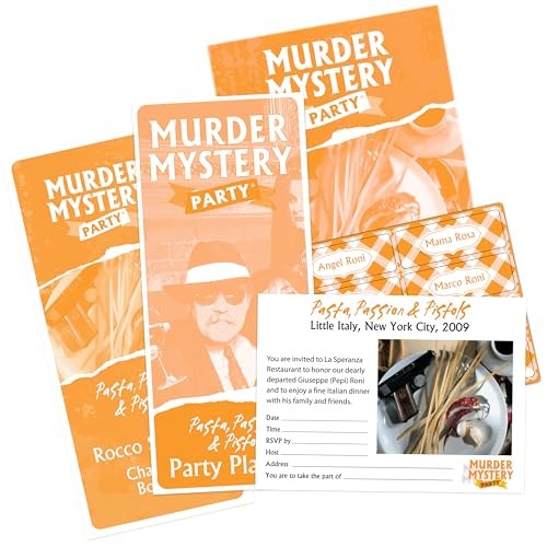 Murder Mystery Party, Pasta, Passion & Pistols – Host Your Own 1 Pack, Multi