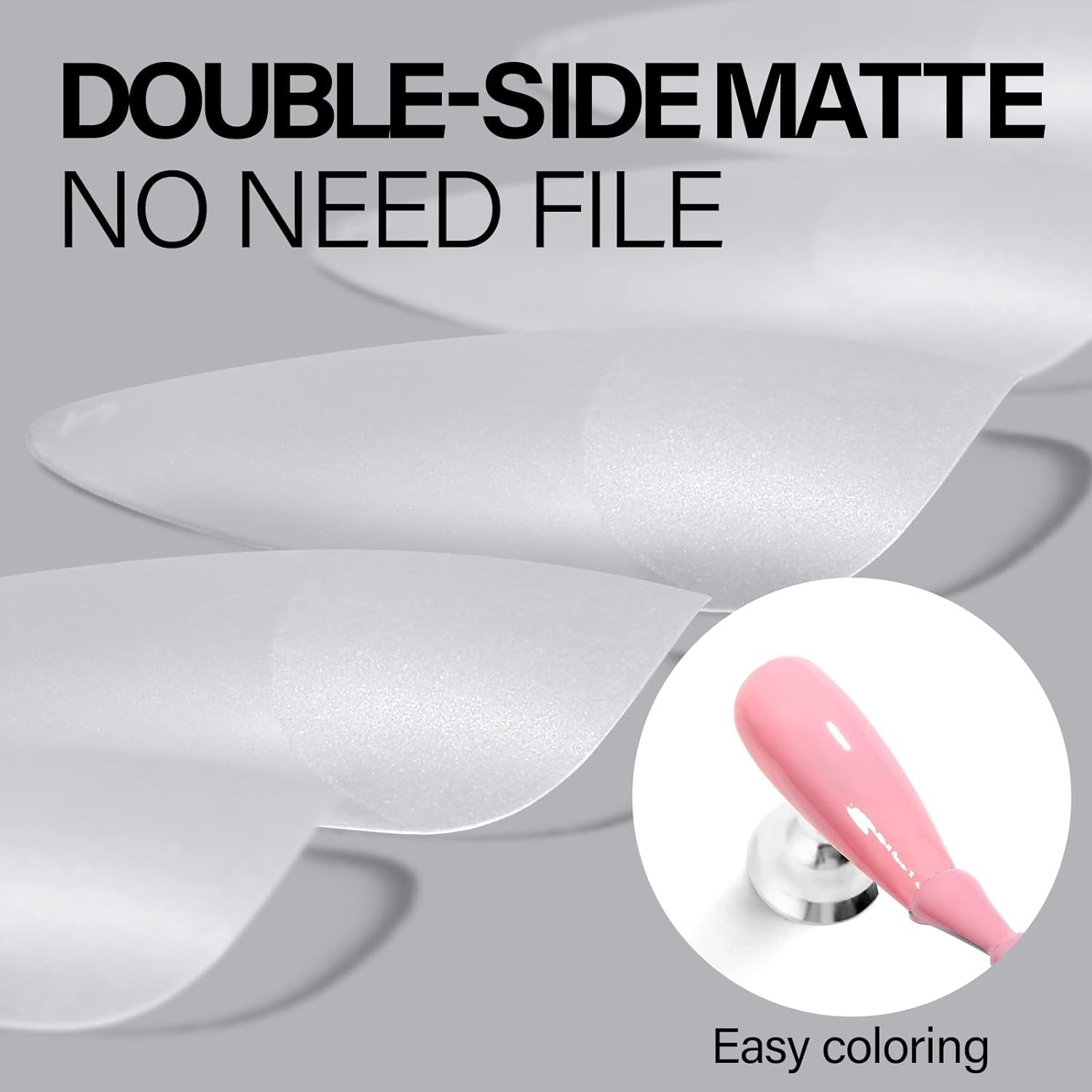 Luxury Matte Gel 240pcs Long Stiletto Nail Tips – No Filing, Perfect Fit!