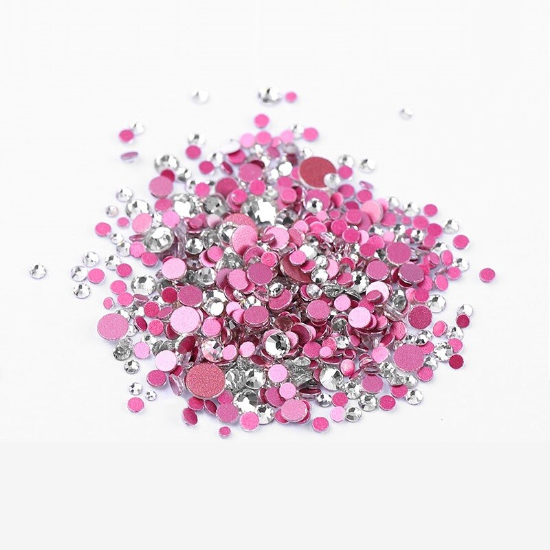 1440p Rose Gold Bottom Crystal Non Hotfix FlatBack Rhinestones DIY Nail Art Tips