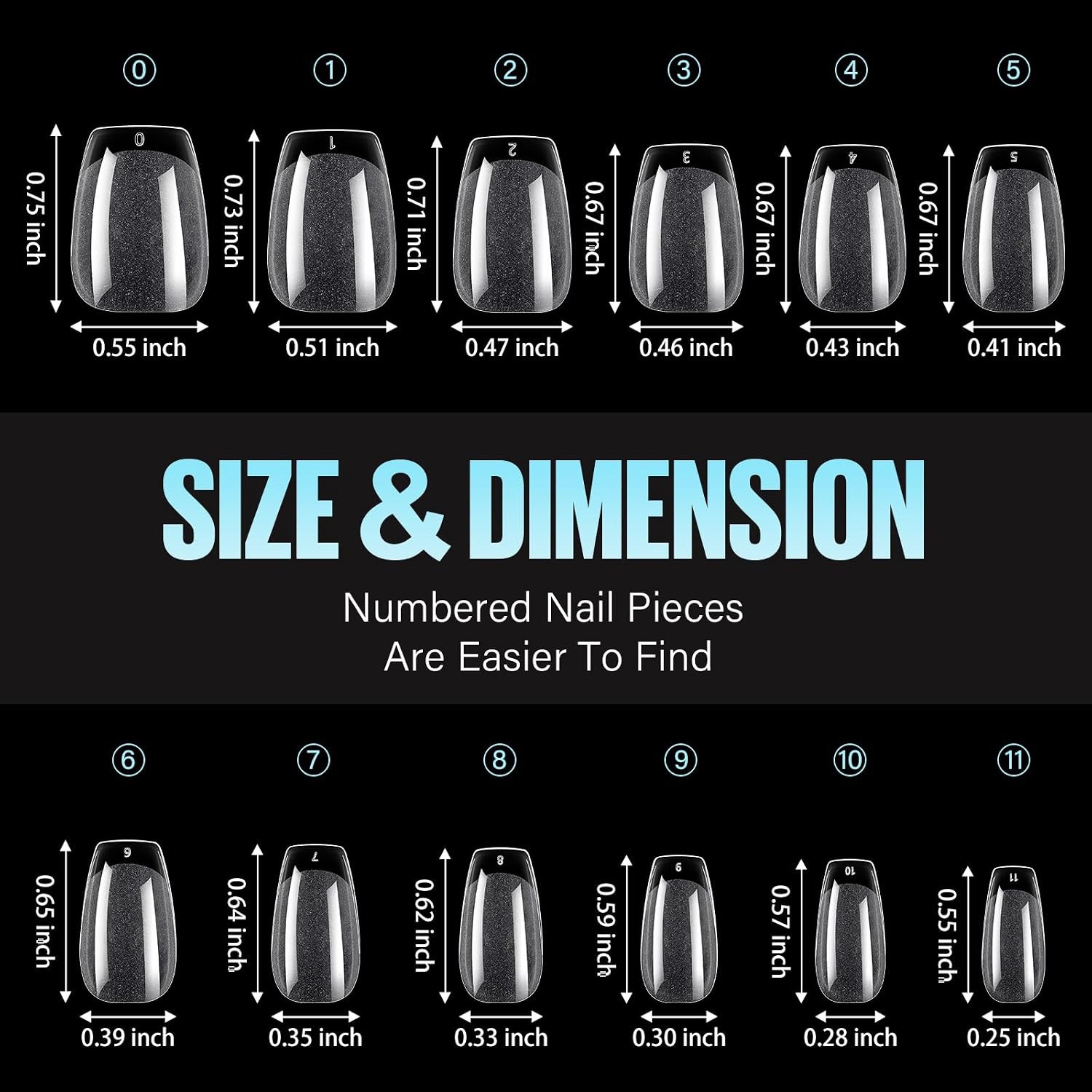 Short Coffin Nail Tips,240Pcs Soft Acrylic Nail Tips Full Cover,Gel Nails Tips H