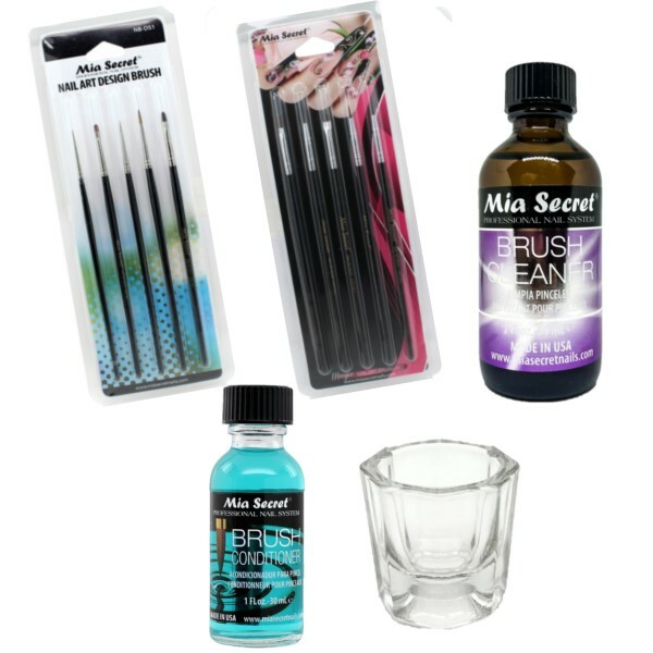 MIA SECRET LIQUID MONOMER /BRUSH CLEANSER /DAPPEN DISH /BRUSH CONDITIONER – PICK