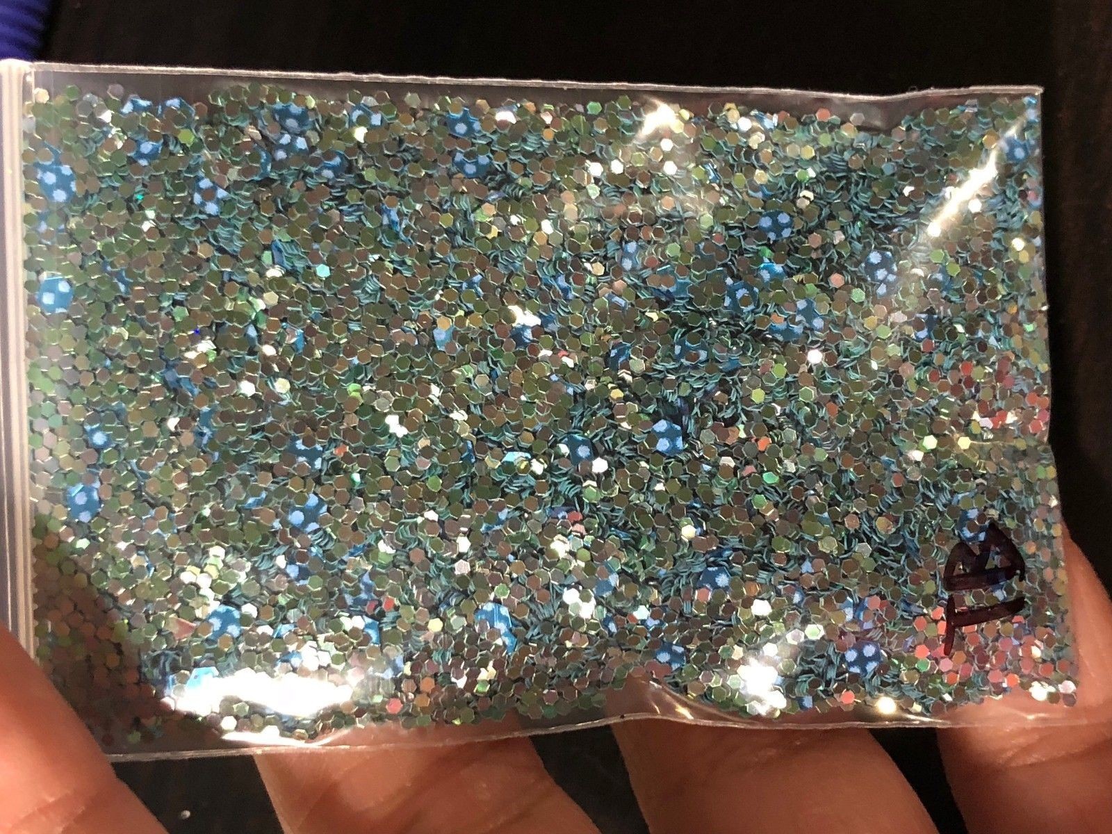 Colorful Raw limited different size glitter mix nail art Acrylic Nail US seller