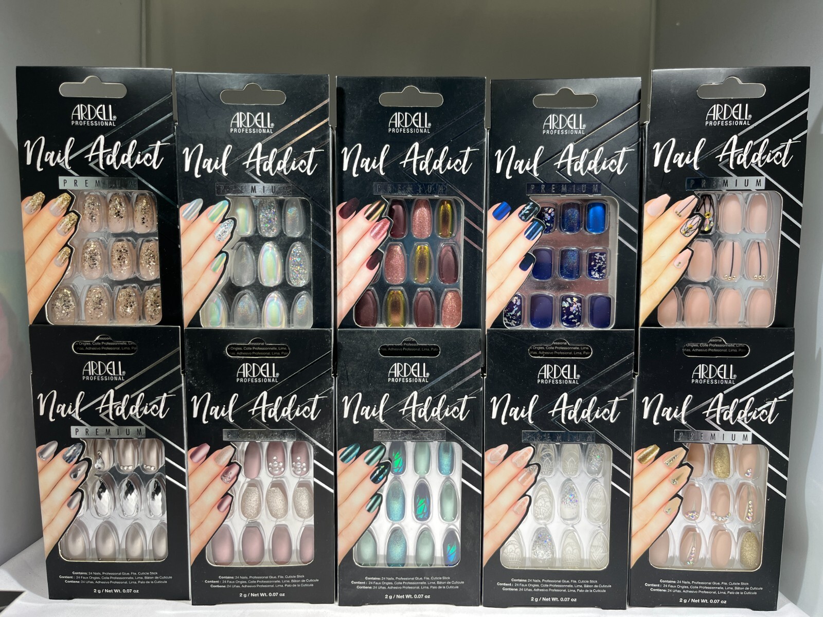 Ardell Professional Nail Addict PREMIUM, 24 Nails – CHOOSE SHADE!