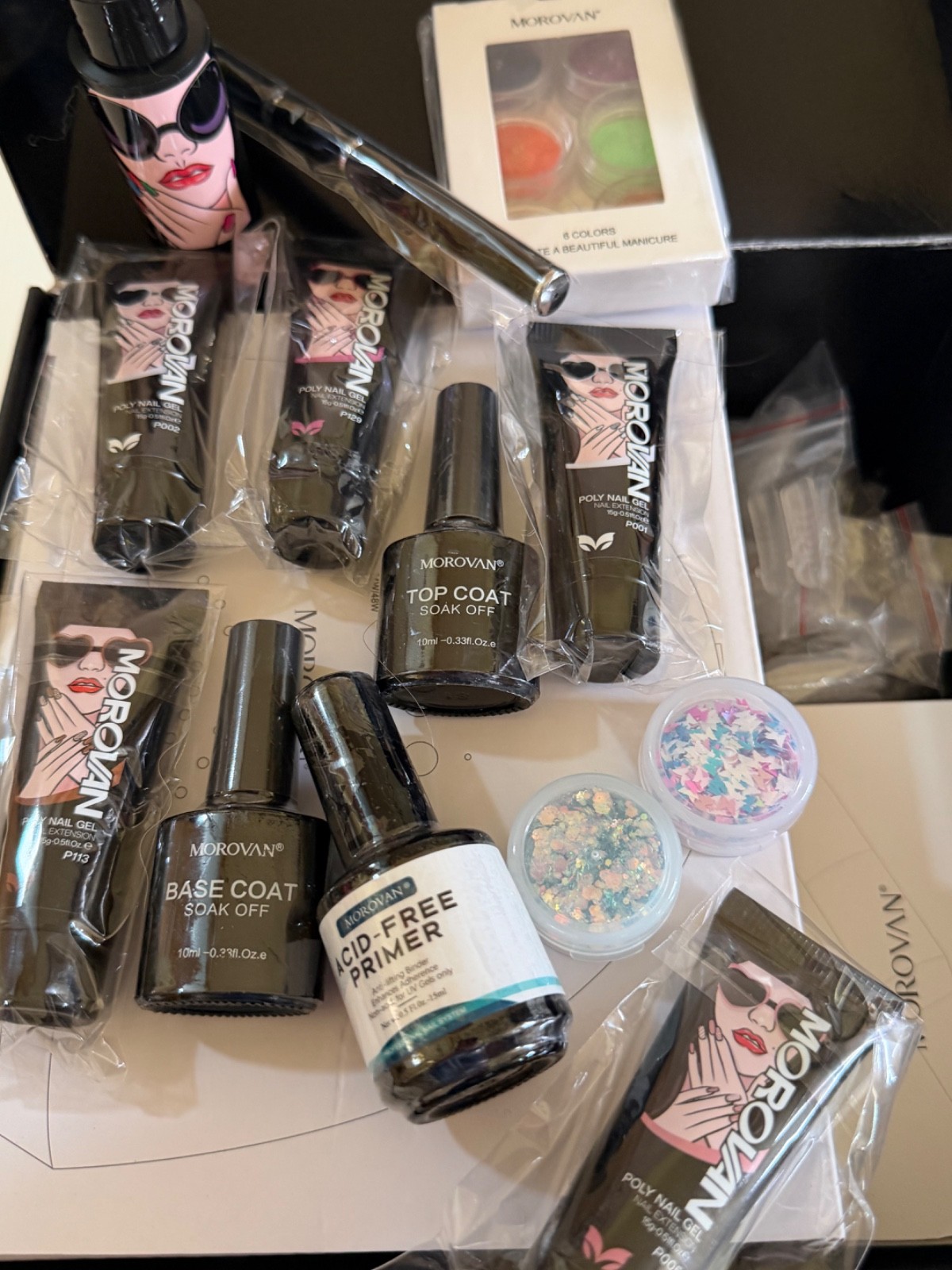 Morovan Professional Nail Art Acrylic Nail System with Drill & Dryer Open Box