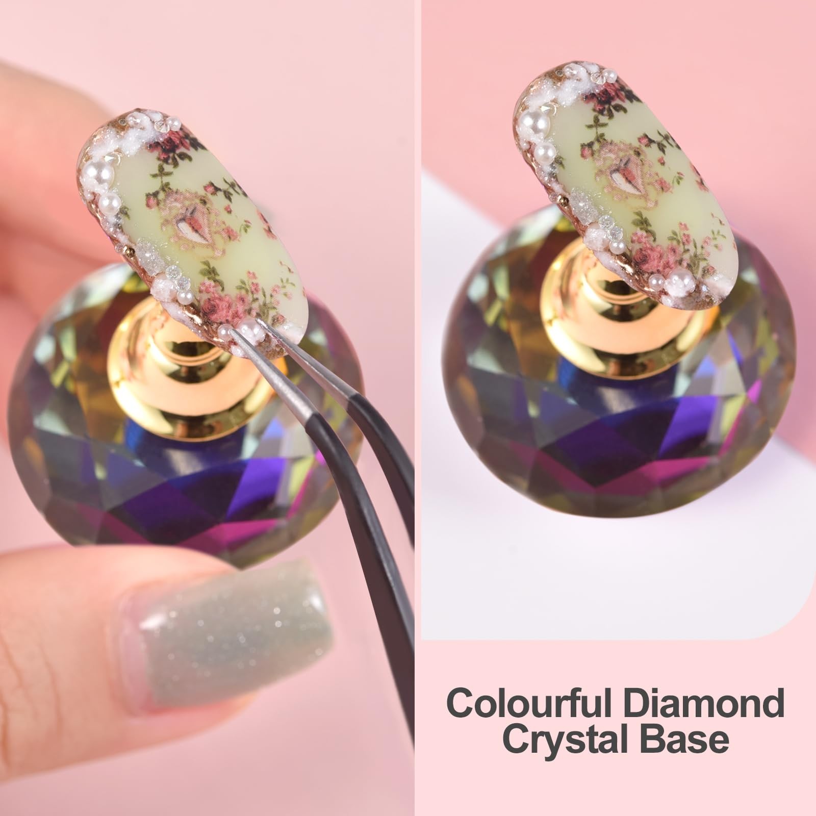 Nail Stand for Press on Nail Display Practice Fake Nail Tips Holder for Paint…