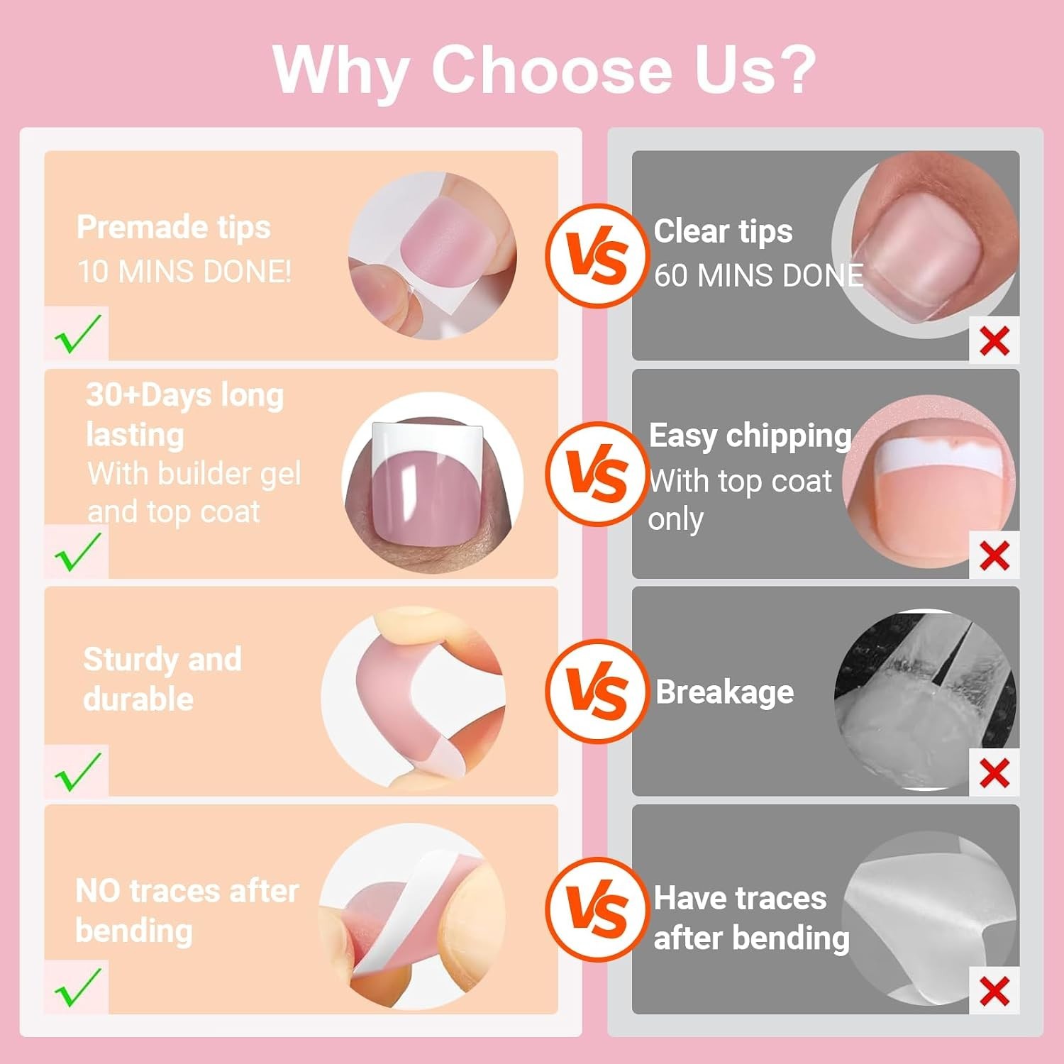 Chic DIY Berry Pink Soft Gel Press On Toenails – 21+ Days of Glamour, 150 Tips