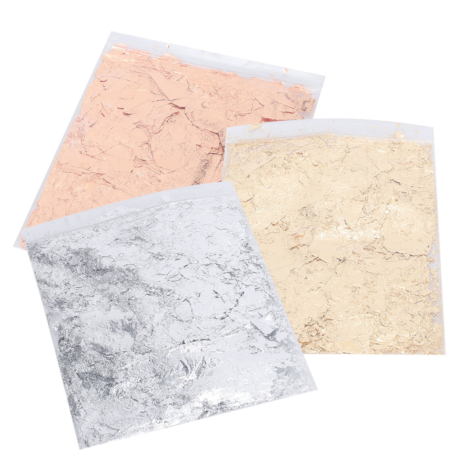 1 Set 3 Colors Foil Flakes Gilding Leaf HandMade Painting Resin Jewelry Craft