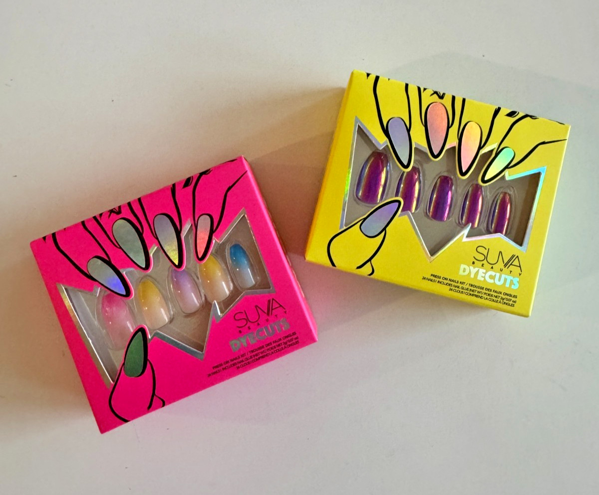 Suva Beauty Dyecuts Press On Nails Kit – Pack of 2 Styles – NEW IN BOX!
