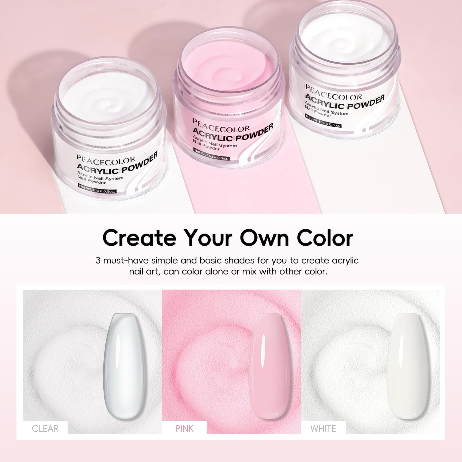 Acrylic Nail Kit for Beginners with Everything ,11 Colors Acrylic Powder Nail…