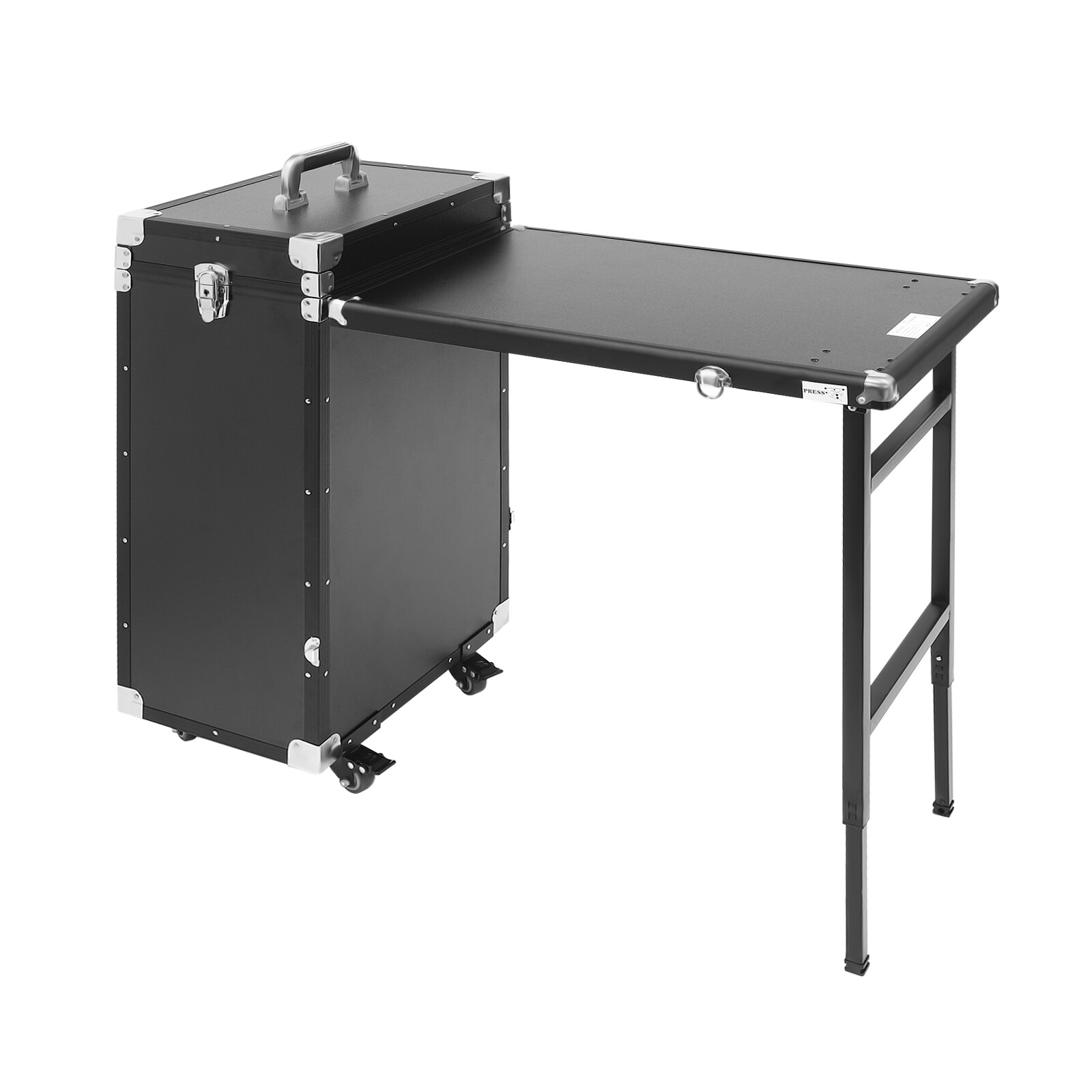 Storage Rolling Manicure Table Nail Desk Travel Train Case Cosmetic Trolley USA