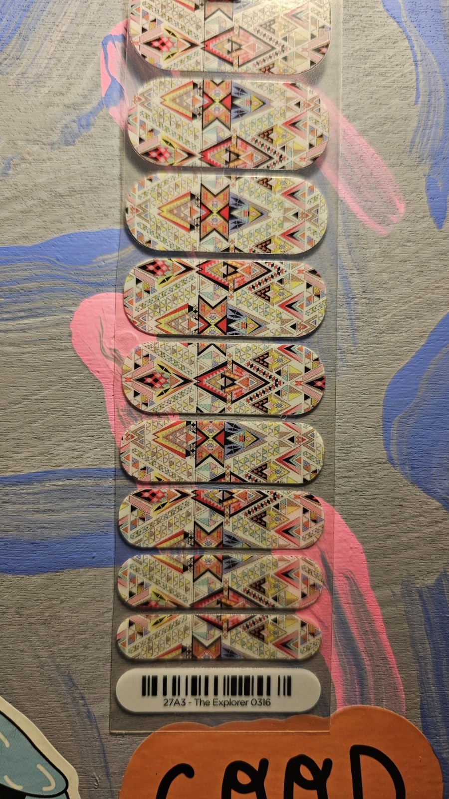 JAMBERRY HALF SHEET Nail Wraps – 27A3 – The Explorer 0316