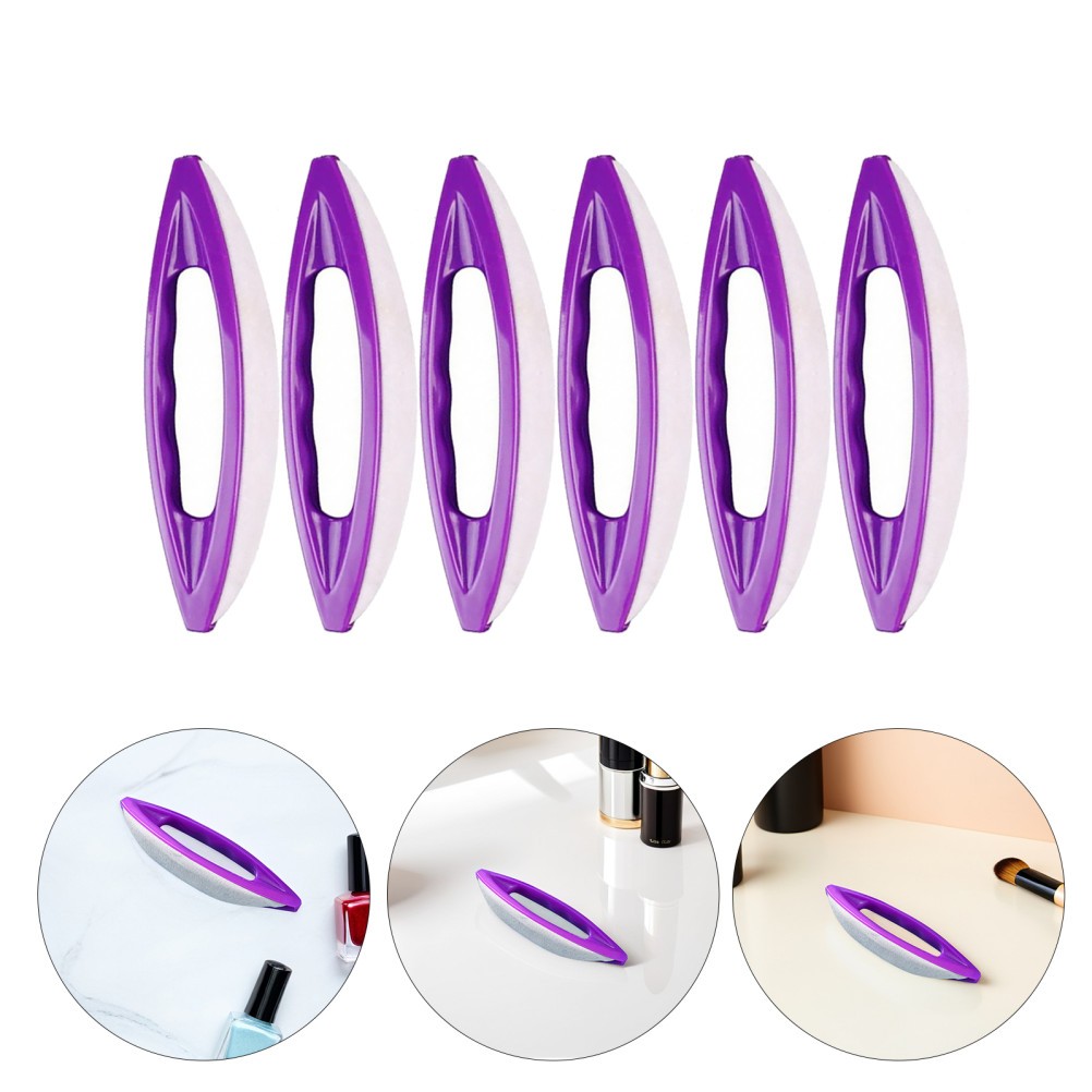 6Pcs Nail Art Brush Polishing Tool for Natural and False Nails