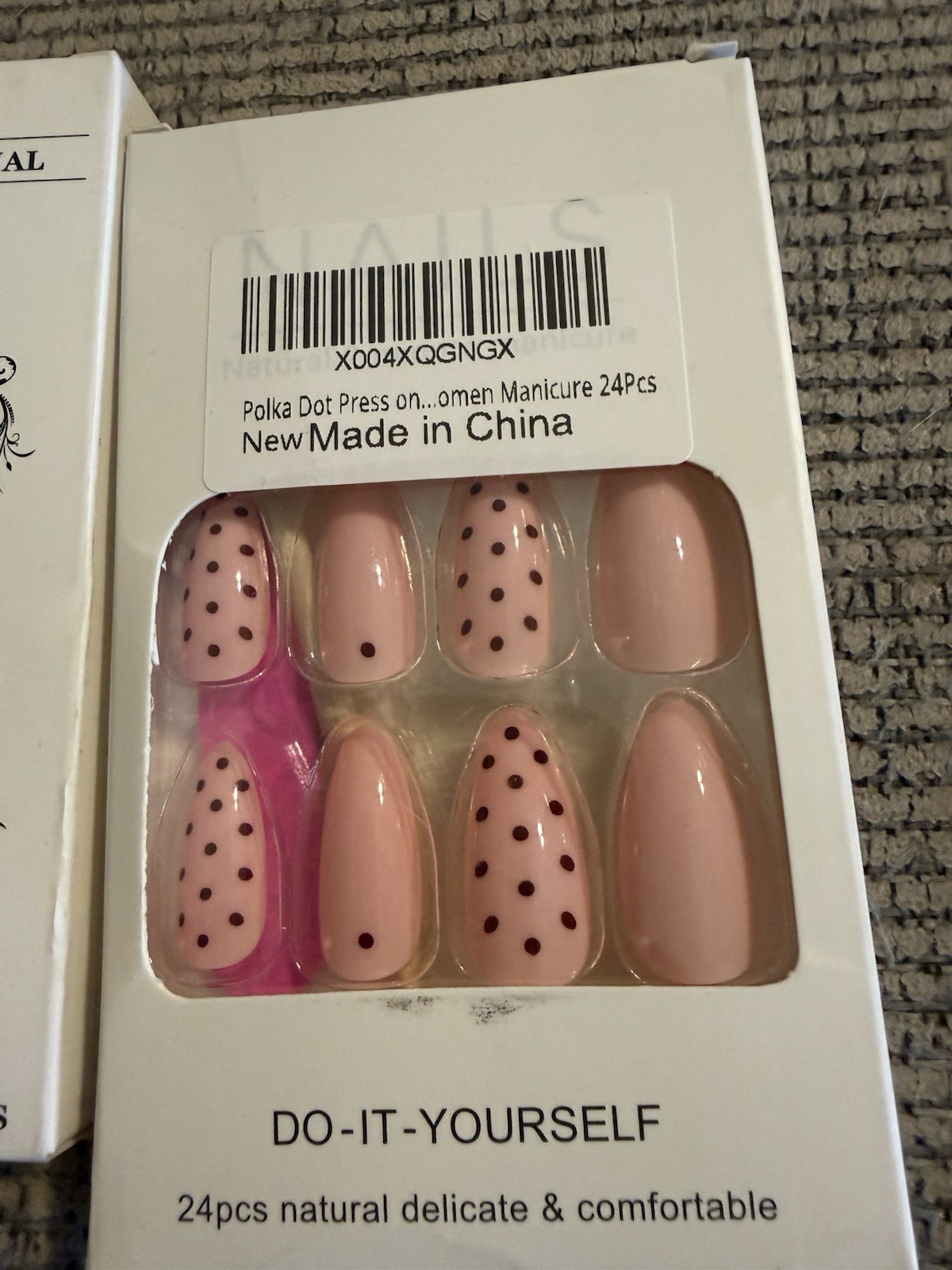 Nail Art Mixed Set Press-On Nails Lot of 4 Sets Pre-Designed /Summer/Cute