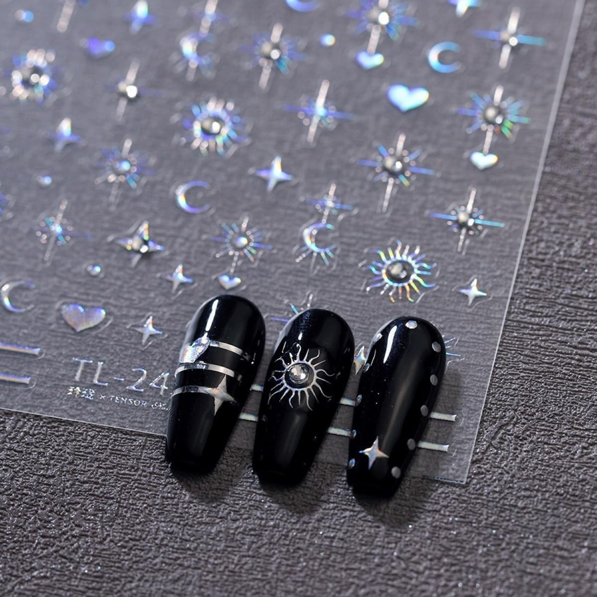 Self-Adhesive 5D Nail Stickers – Durable Rhinestone Designs for Women & Girls
