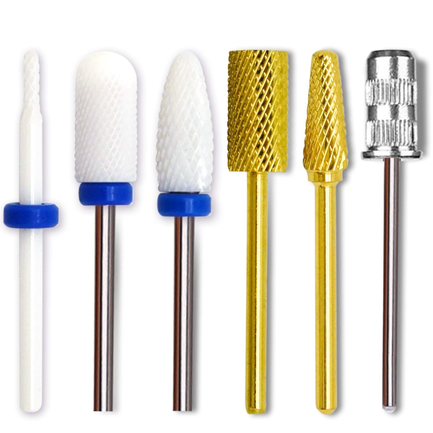 AZ GOGO 3/32″ Ceramic Nail Drill Bits, Tapered Barrel Carbide Nail Drill Bits…