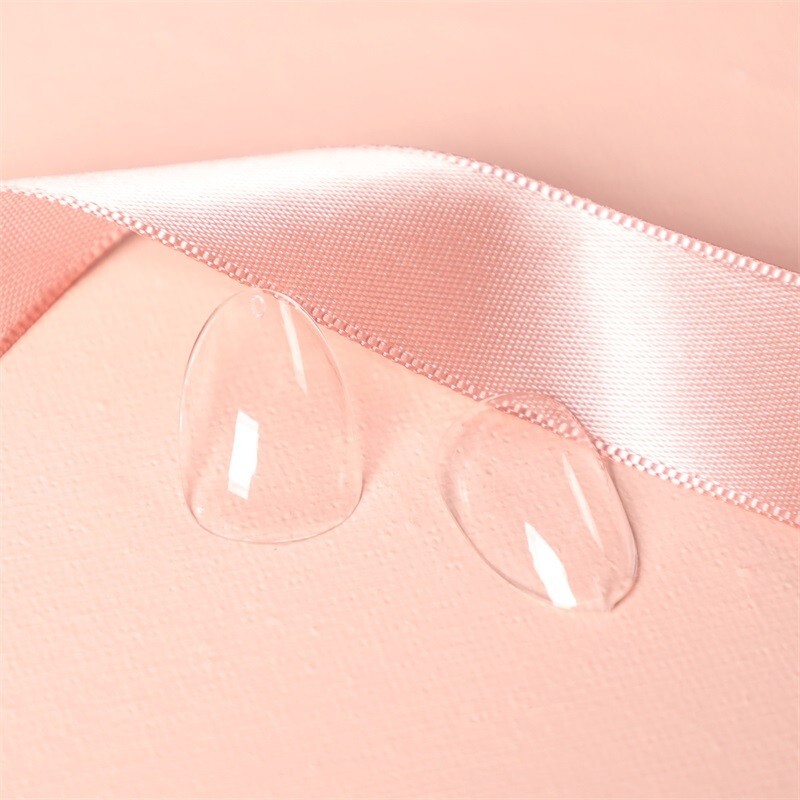 240pcs Full Coverage Sculpted Short Almond Soft Gel Press On False Nail Art Tips