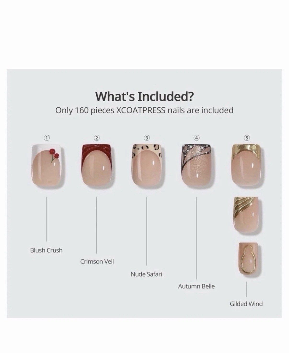 BTArtboxnails XCOAT-Autumn Muse Press-On Nails Short Square