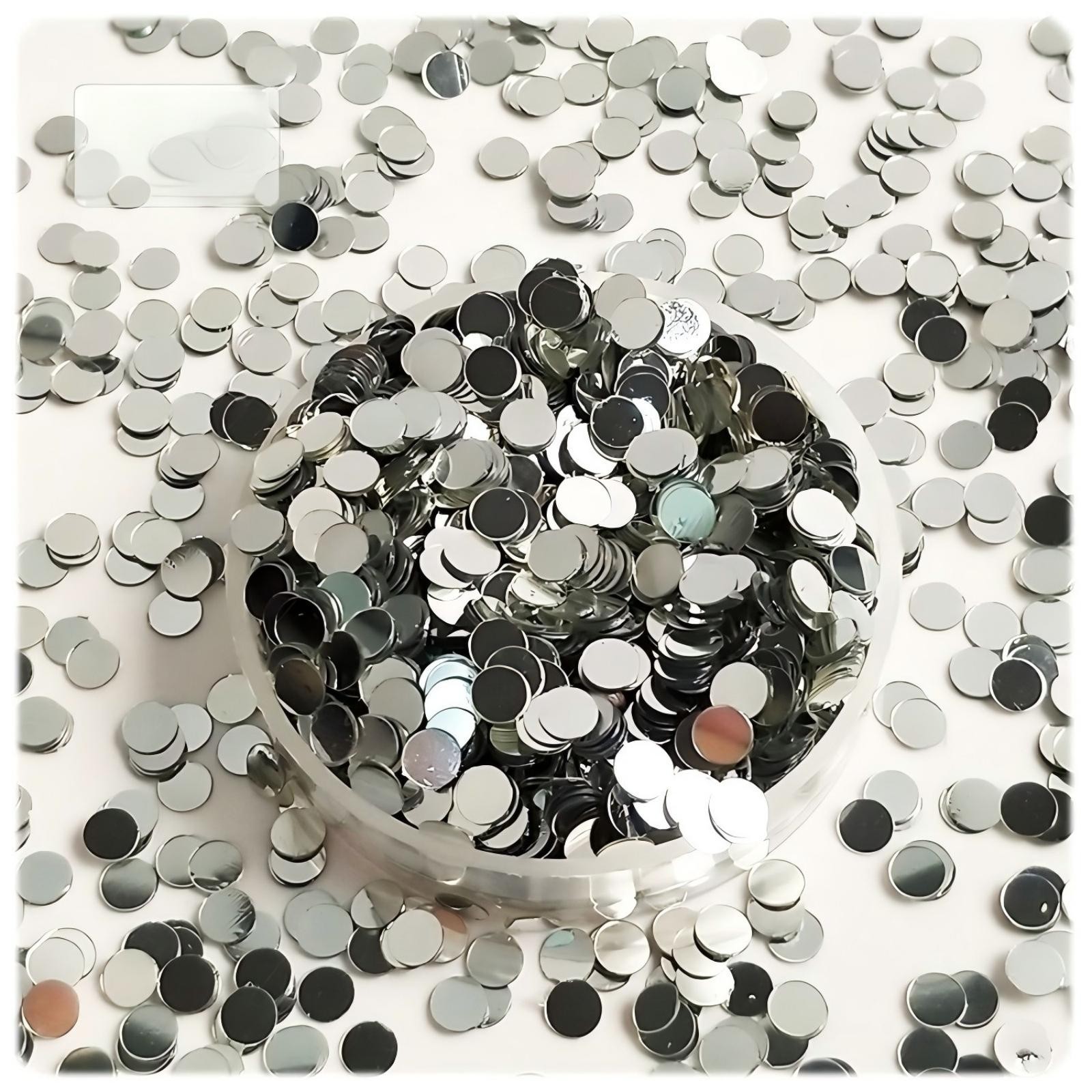30/60gram Metallic Color Sequins Loose Flakes Round Dots 3-6mm Nail Art Tips