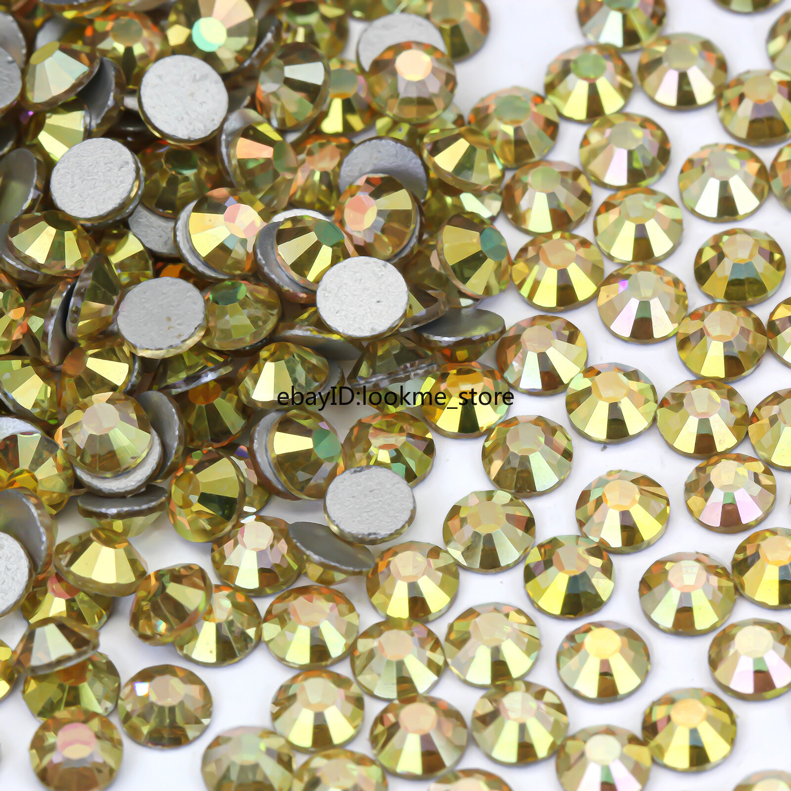 1440 Crystal Rhinestones Flatback Glass Beads for Crafts DIY Nail Art Decoration