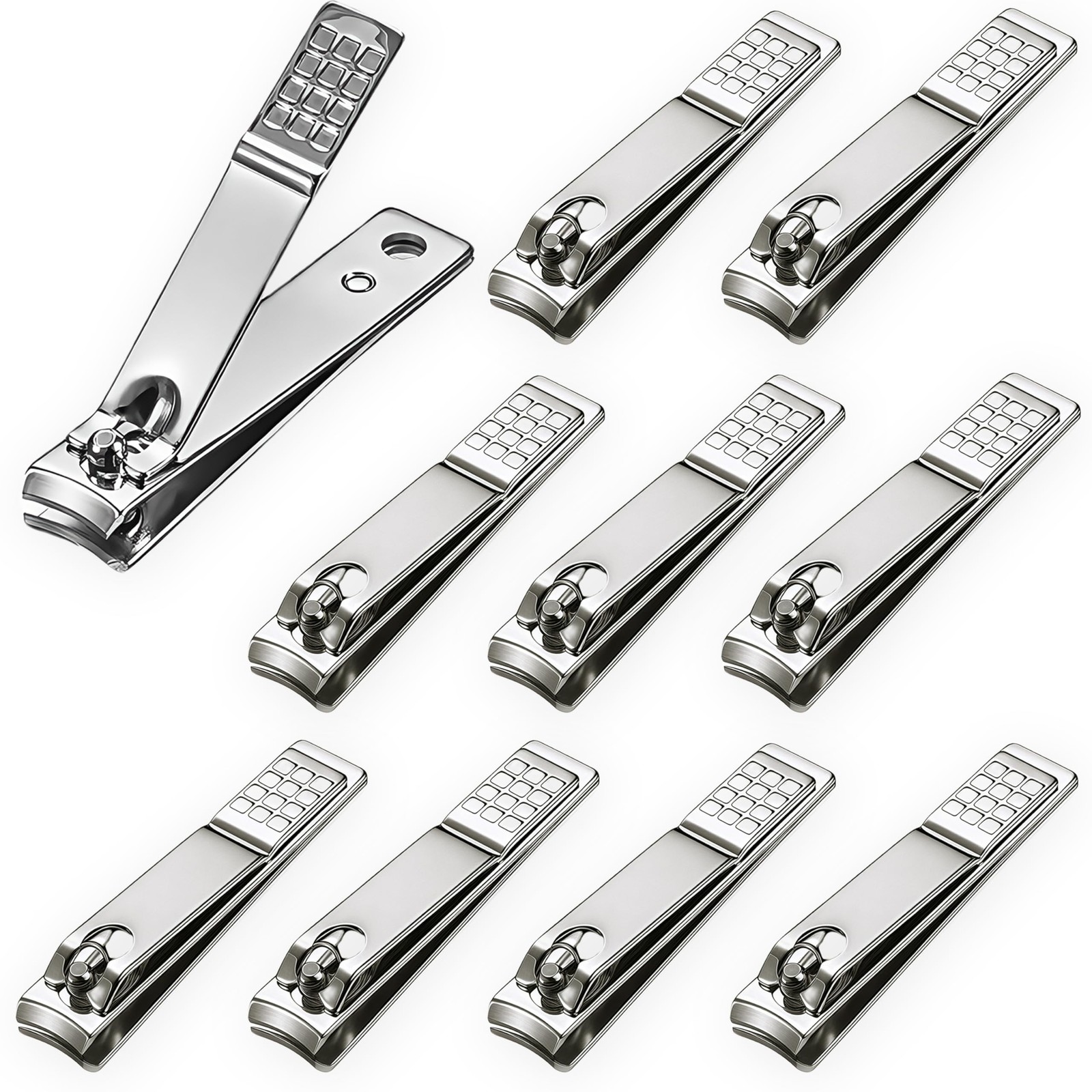 10-Pack Toenail Clippers Nail Clippers Bulk, Fingernail Toe Nail Clippers Pac…