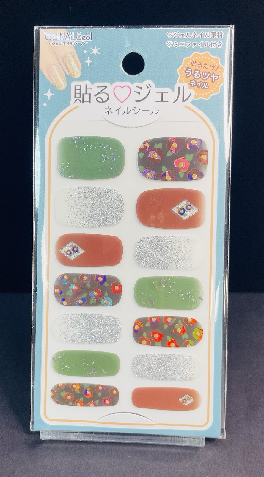 Japanese Gel Nail Sticker Set ×4 | Summer Floral & Goldfish Designs