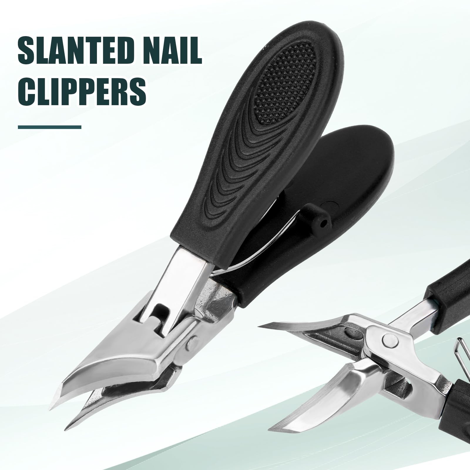 3pcs Eagle Beak Nail Clipper Set, Stainless Steel Slanted Nail Cutter File 3-…