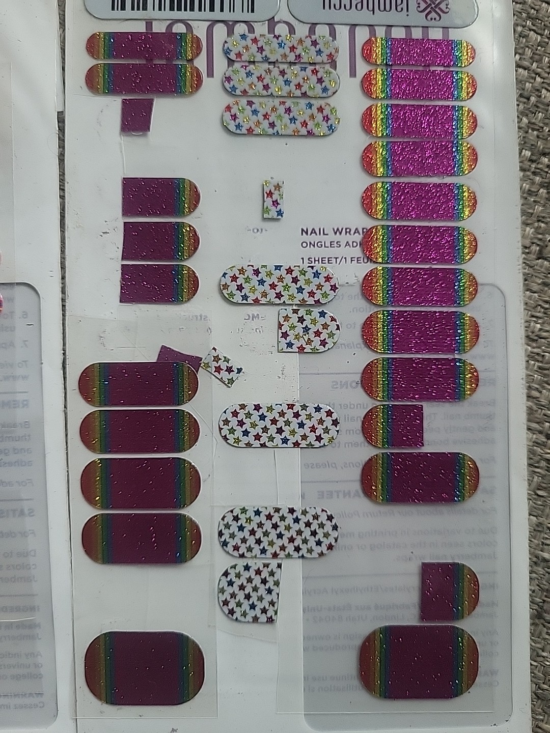 Jamberry Juniors Partials Lot
