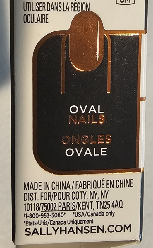 Sally Hansen Salon Effects Perfect Manicure Moon-Ami OV161 24 Oval Nails